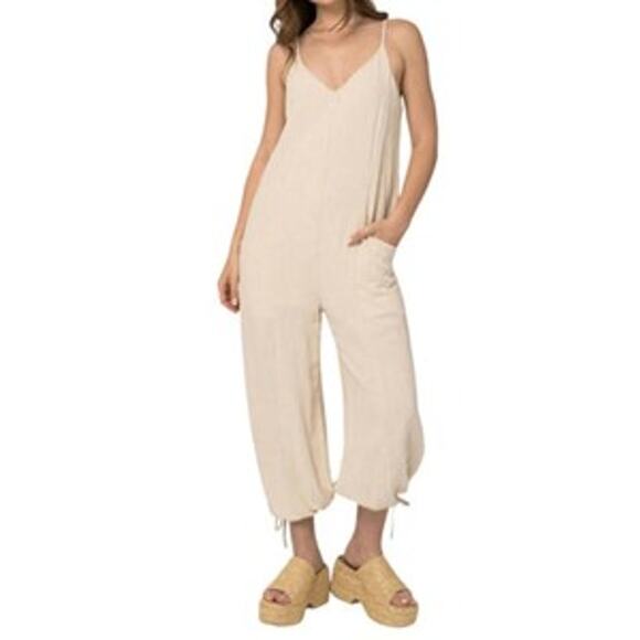 Gilli Pants - GILLI Women's Sleeveless Bottom Tie Jumpsuit Size Large L